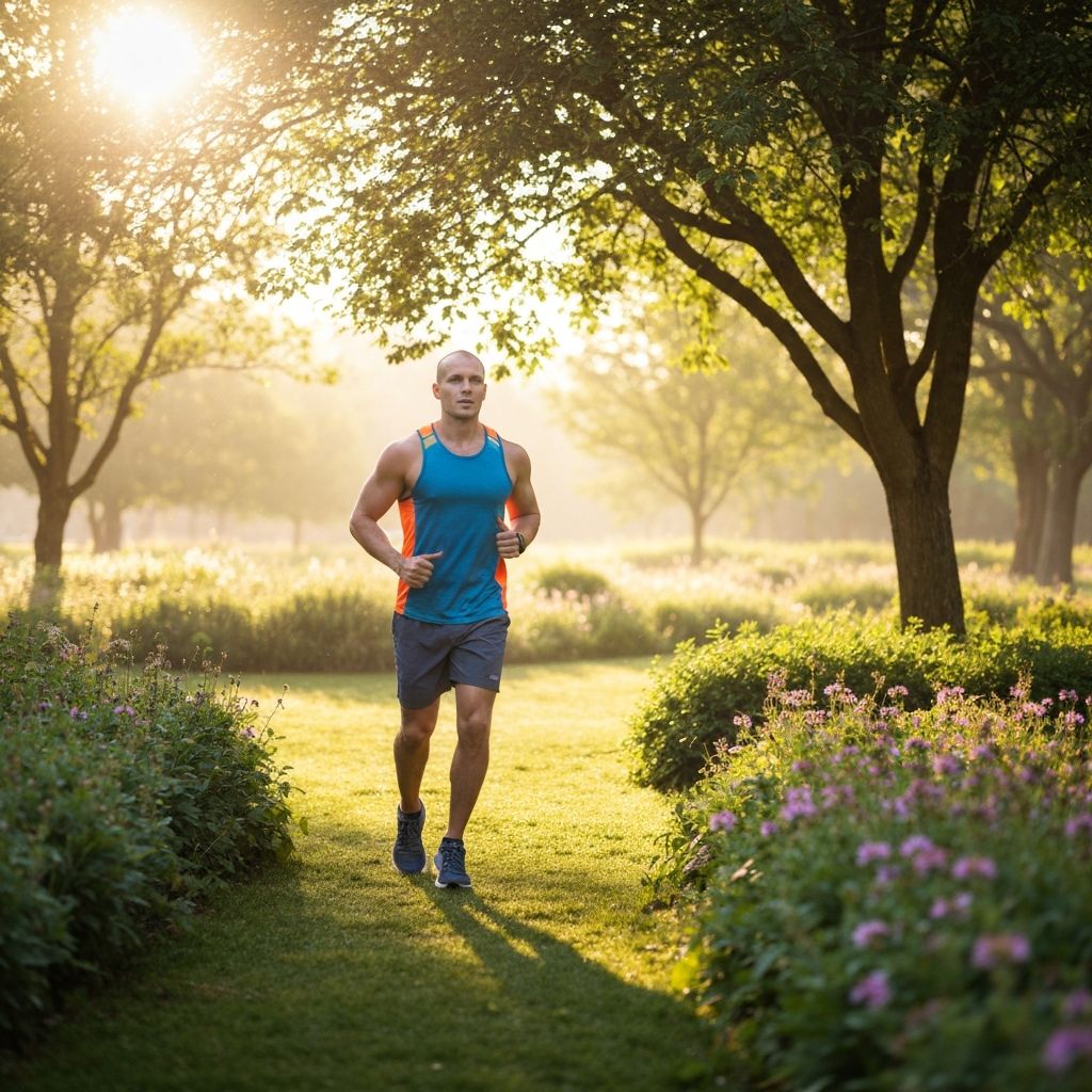 Active healthy lifestyle with natural nutrition